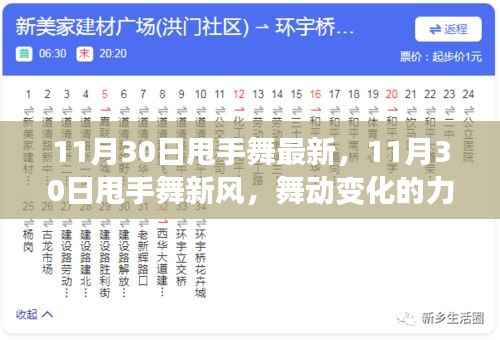 11月30日甩手舞新风,舞动变化的力量,自信旋律中的成就感