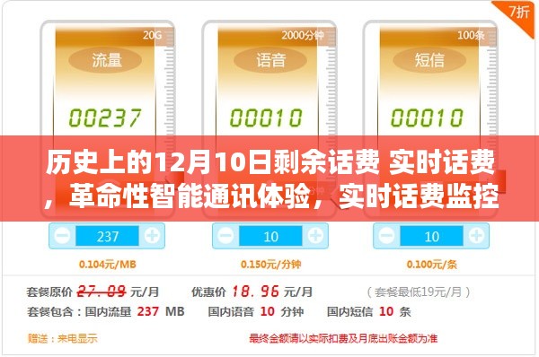 实时监控,智能通讯新纪元,12月10日开启剩余话费新篇章