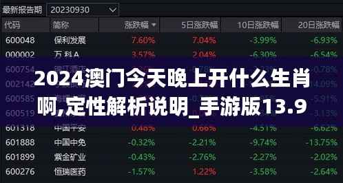 2024澳门今天晚上开什么生肖啊,定性解析说明_手游版13.962