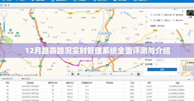 12月路霸路况实时管理系统深度评测与详解