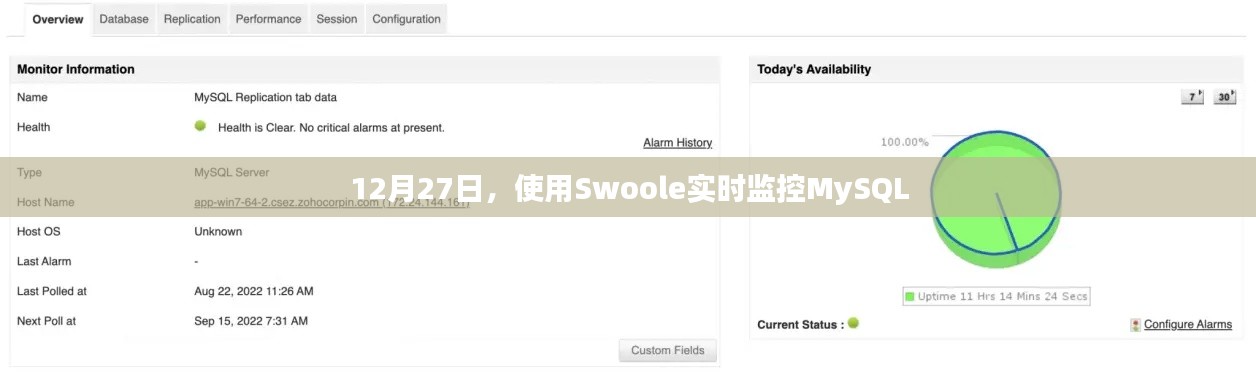 基于Swoole实时监控MySQL数据,12月27日动态分析
