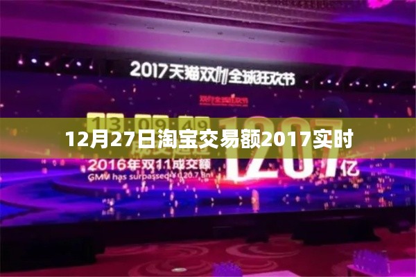 淘宝交易额实时数据,2017年12月27日交易概况
