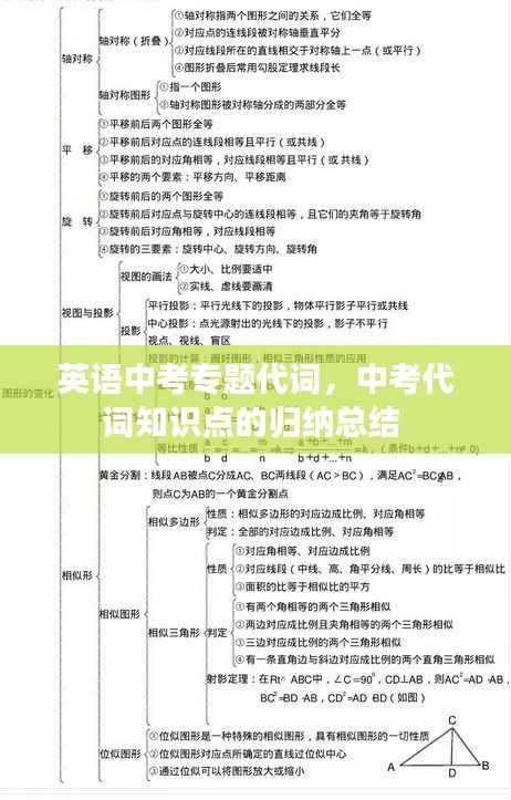 英语中考专题代词,中考代词知识点的归纳总结