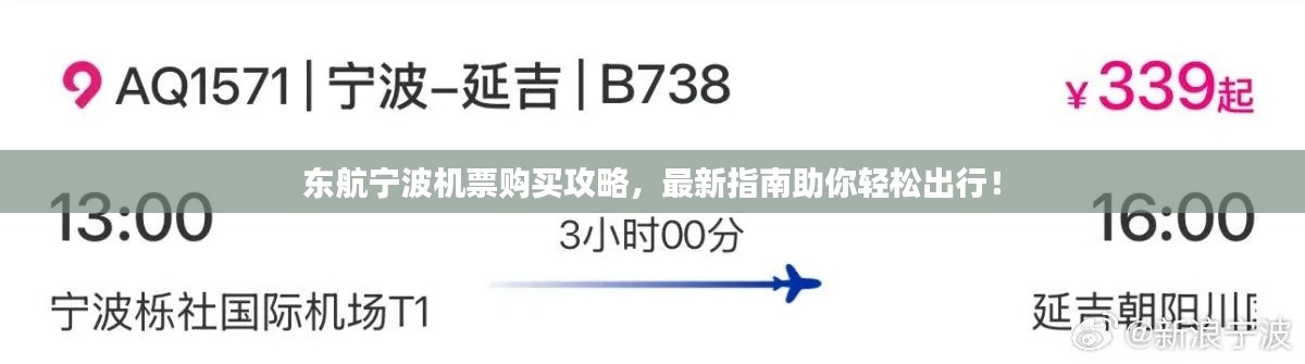 东航宁波机票购买攻略,最新指南助你轻松出行!