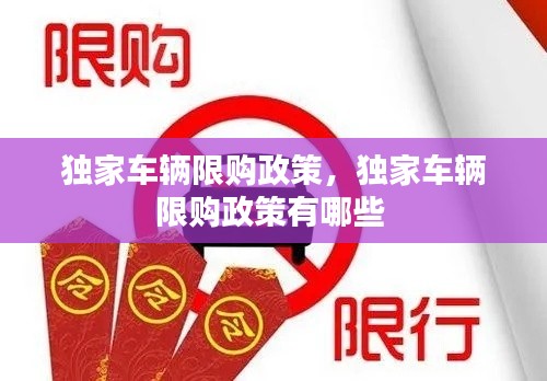 独家车辆限购政策,独家车辆限购政策有哪些